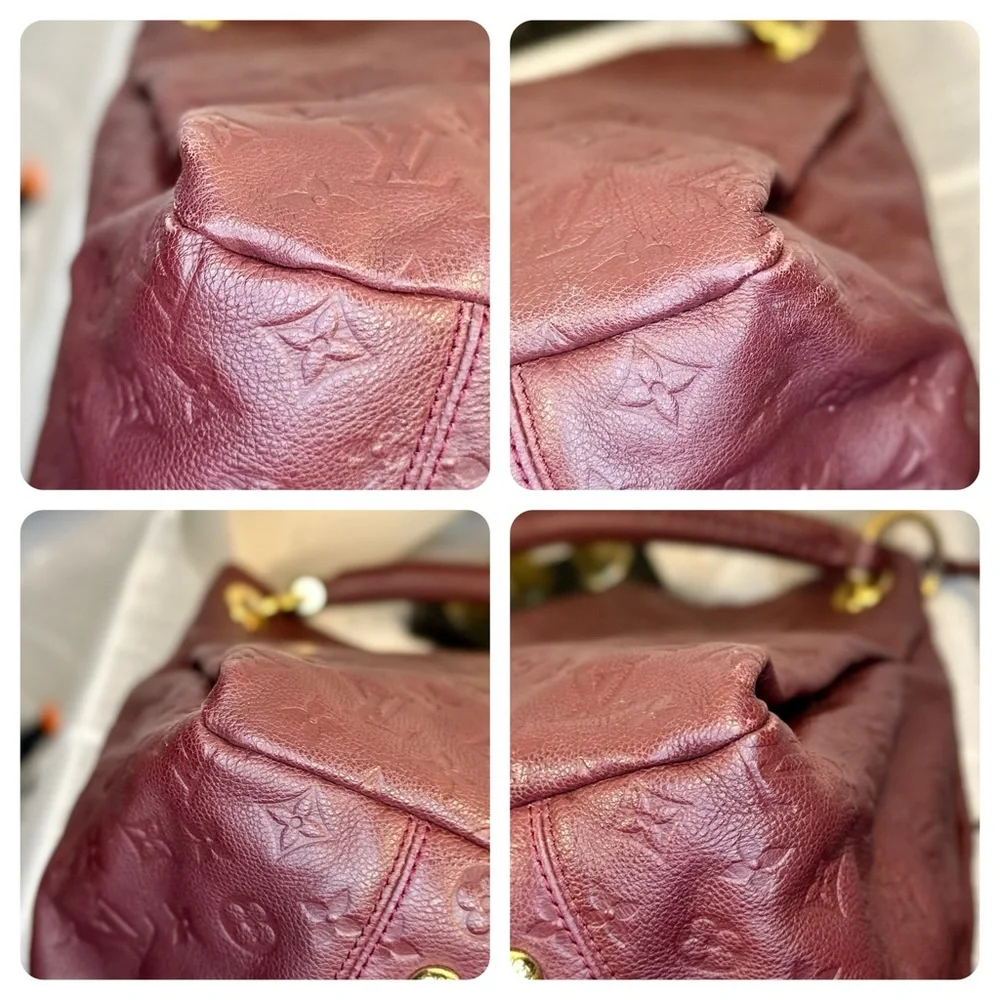 EUC Louis Vuitton Raisin Empreinte Monogram Leather Artsy MM